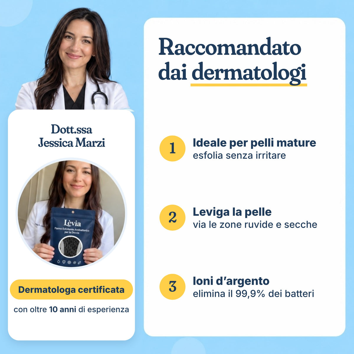 Lèvia – Pelle liscia come seta dalla prima doccia, oppure sarai rimborsato