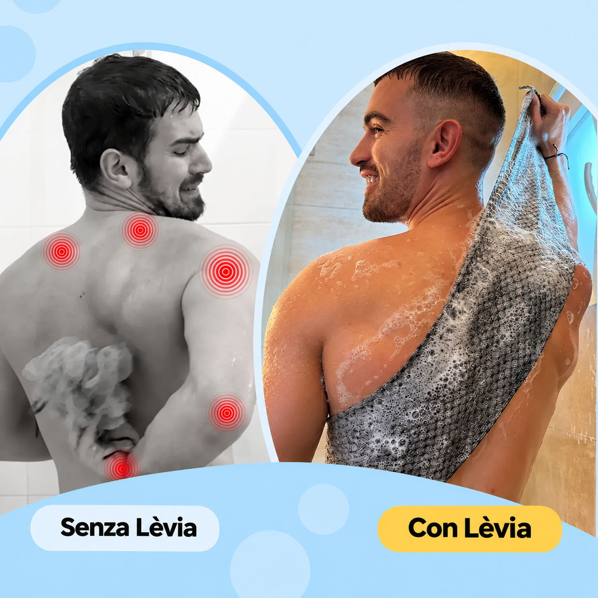 Lèvia – Panno Esfoliante Doccia 2.0