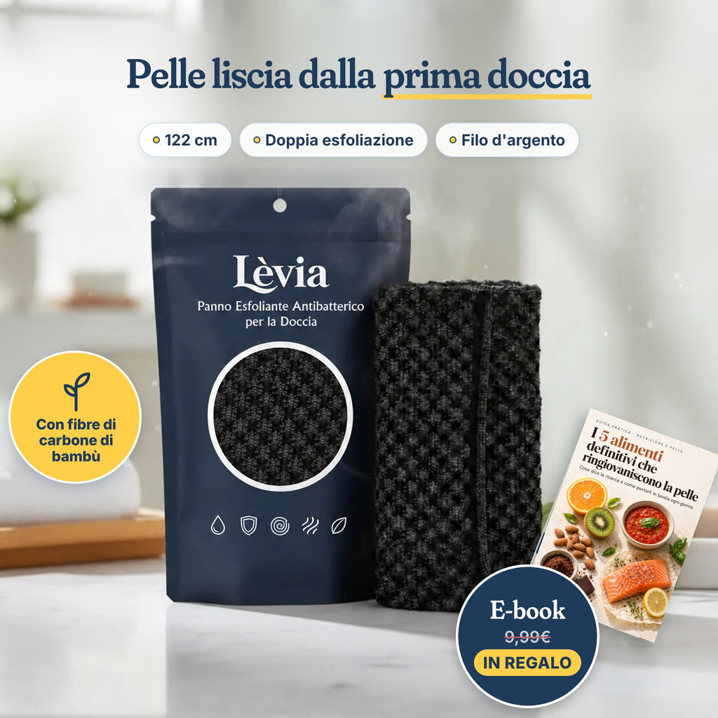 Lèvia – Pelle liscia come seta dalla prima doccia, oppure sarai rimborsato